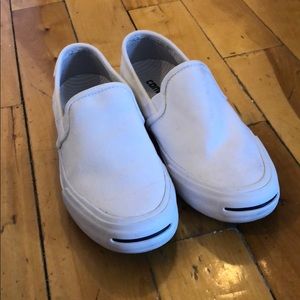 Converse unisex white slip on shoes